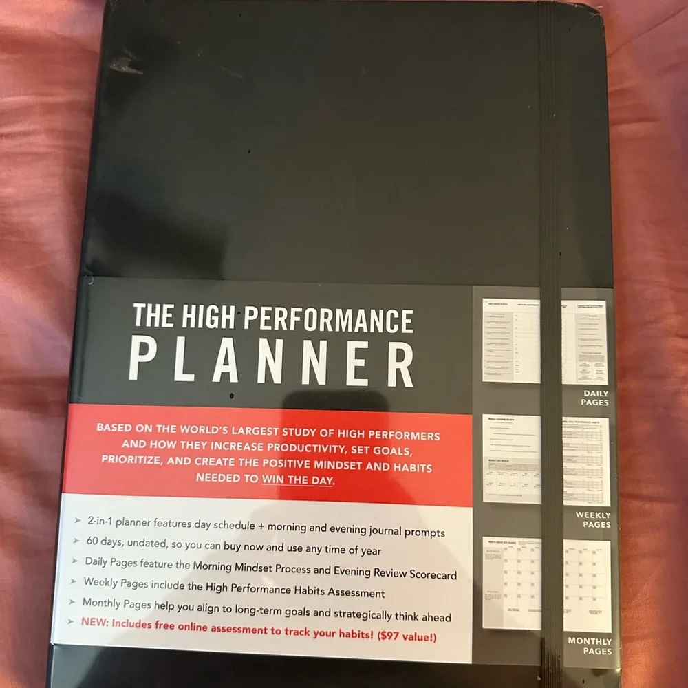 The High Performance Planner - Black NEW NWT
